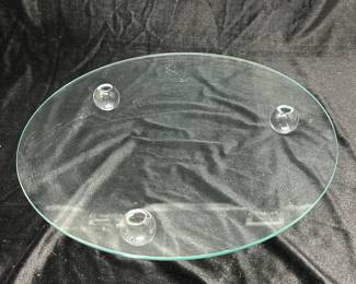 Round Footed Glass Tray, 14"D, was $18, NOW $14