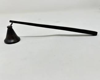 Black metal candle snuffer, $12