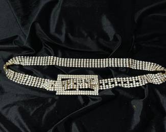 Rhinestone Belt, $30