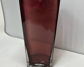 Vintage MCM Amethyst glass Vase, 12", was $115, NOW $68