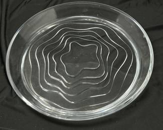 Glass Swirl Dish, 12", was $12, NOW $9