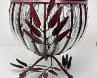 Large Decorative wire leaf Bowl, 12"D x 13"H, was $38, NOW $28
