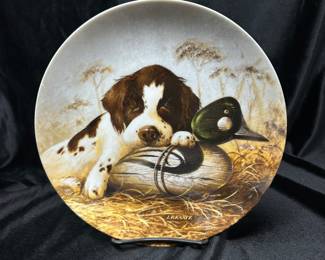 Knowles Field Puppies Collection, "Dog-Tired -The Springer Spaniel", 8.5", $6