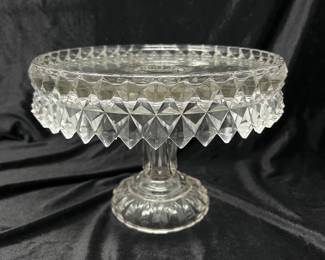 Diamond Edge Vintage Pedestal Cake Plate, 10"W x 7"H, was $34, NOW $28