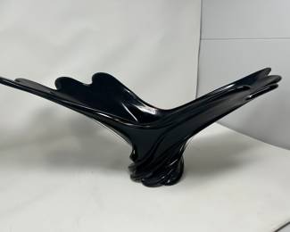 Black Amethyst Abstract Bowl / Vase, 23"W x 9'H x 9"D, was $125, NOW $95