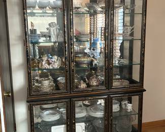 Pulaski Furniture Chinoiserie Pagoda Display Cabinet, 84.25"H x 56"W x 14.5"D, was $595, NOW $395