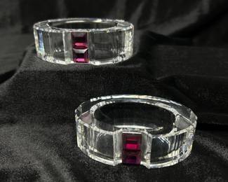 Set of 2, Swarovski Crystal Napkin Ring, Amethyst, was $199, NOW $145