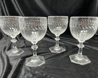 Four (4) Villeroy and Boch Miss Desiree Wine Glasses, was $64, NOW $34