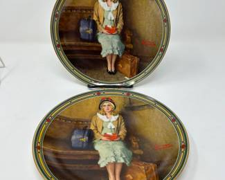 Norman Rockwell 9" Collectors plate, "A Young Girl's Dream", 2 available, was $6 each, NOW $4 each
