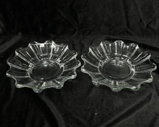 PAIR Petite Flower Crystal Candle Holders, 6", was $10, NOW $6