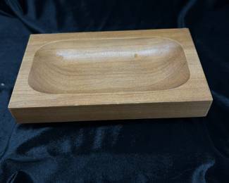 Dresser drawer wood jewelry tray, 7"L, $8