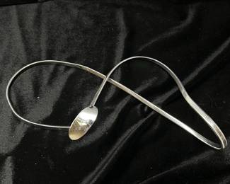 Silver metallic chain style belt, $14