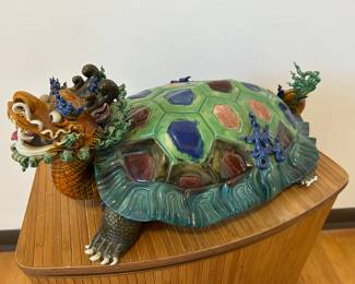 Large Chinese Turtle Dragon , 23"W x 9"H x 16"D, was $165, NOW $99