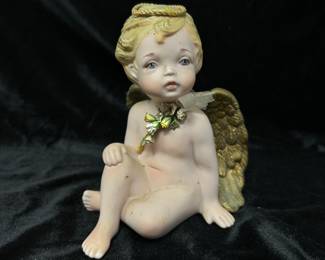 Vintage Phyllis Parkins Sitting angel w/ halo 6" , was $10, NOW $5