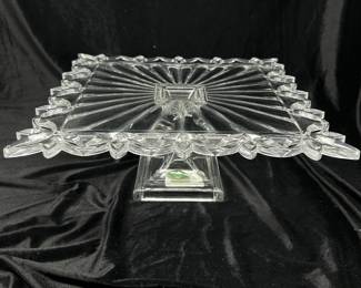 Godinger Shannon Crystal Medallion Collection Cake Pedestal, was $30, NOW $20