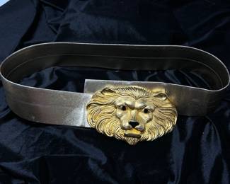 Gold Large Lion head Belt, $20