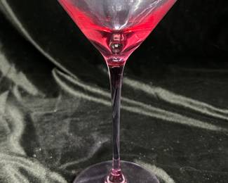 Dibbern Italy Red Hue Martini glass, was $20, NOW $8