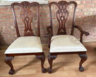 Maitland Smith Dining Chairs: Two (2) Arm and Two (2) Straight, was $795, NOW $550