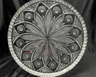 Irena Lead Crystal Cake Plate, 4 Available, 11.5"D, was $24 each, NOW $18 each