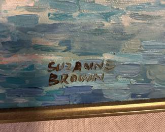 (signature) Suzanne Brown Oil ~