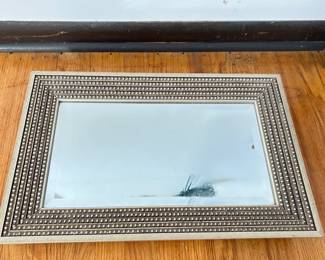 Beaded Silver Tray, 23x3, was $40, NOW $30