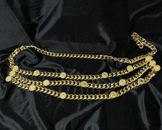 Saint John Women's Gold Chain link belt, $125