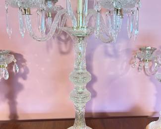 Additional view of Vintage Glass Candelabra ~