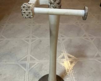 White Metal toilet paper holder, was $20, NOW $12