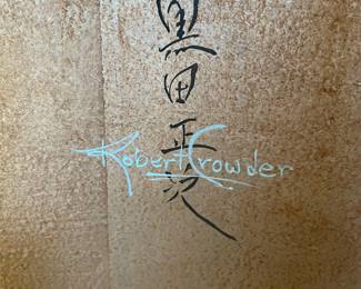 Robert Crowder Signature on screen ~