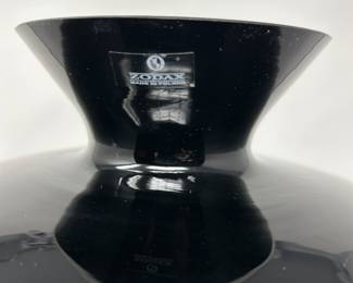 View of Zodax Tag on black vase ~