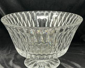 American Footed Crystal Glass Bowl, 10" x 7", (c. 1050's) was $48, NOW $30