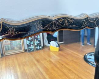 Additional view of Black and Gold Frame Design Asian Mirror ~