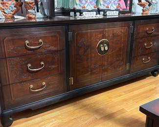 Drexel Heritage Carved Chinoiserie Dresser, 77"W x 32"H x 20"D, was $695, NOW $525
