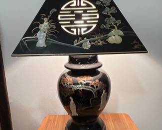Black Asian Lamp, 14"W x 28"H, was $85, NOW $48