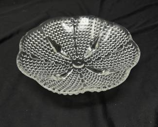 Vtg Hazel Atlas Footed teardrop bowl, 7", was $12, NOW $9