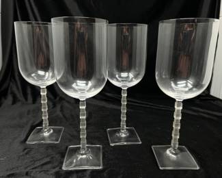 Four (4) Mikasa Viewpoint Satin Wine, 10", was $40, NOW $30