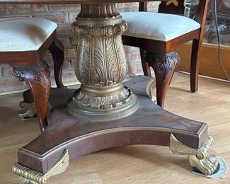 Additional view of eglomise pedestal base ~