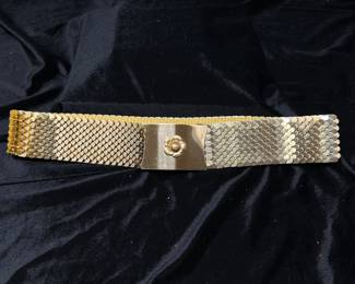 Vtg 60's Fish Scale Flower Belt, $20