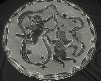 Lot of Four (4) Mikasa Cherub Platters, 13", was $ 48, NOW $30