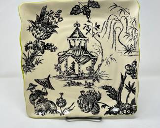 Square Chinese motif style plate, was $8, NOW $5