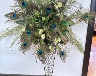 Peacock Feather Floral Wall Decor, 43"H, was $95, NOW $65