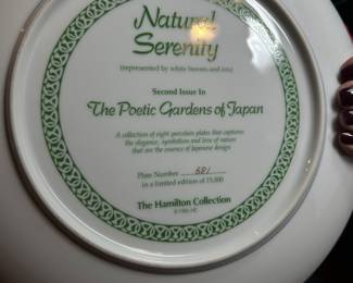 Natural Serenity Plate, $18 (Back)
