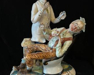 Capodimonte "The Dentist" figurine, 12" x 17"H was $34, NOW $24