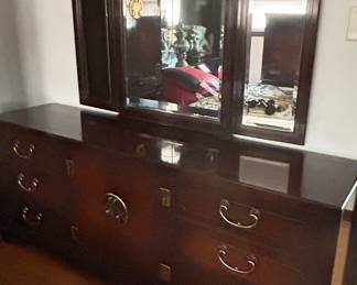 White Furniture Company Brand Dresser with mirror, 75"W x 32"H x 18"D, was $495, NOW $375