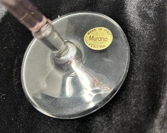 Murano Flamingo Martini Glasses