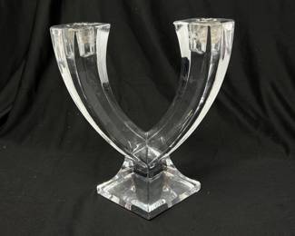 Sevres Two-Armed Candelabra, 8"W x 9"H, $145