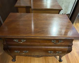 Additional view of top of John Widdicomb Two-Drawer Nightstand ~