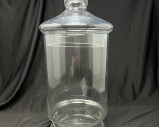 Lidded Apothecary Jar, 9 x 16"H, $29