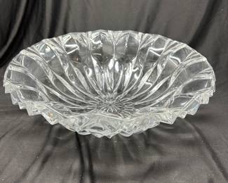 Flared Lead Crystal Fruit / Centerpiece Bowl, 13x4.25, $34