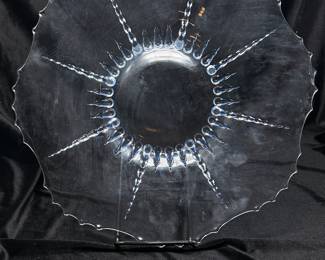 Blue Hue Depression Glass Platter, 14"D, was $12, NOW $9